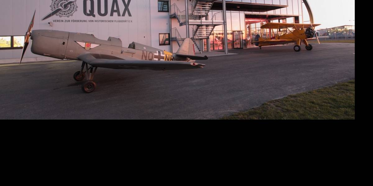 Quax-Hangar bij Paderborner-Lippstadt Airport
